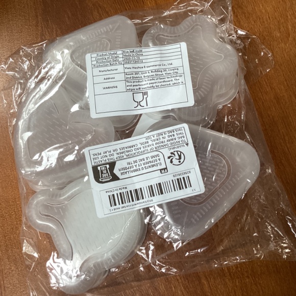 Sushi/Rice Roll Mold Transparent 5 Piece Set + Rice Spoon New - Picture 3 of 5